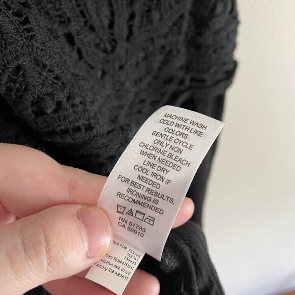 Maurices Women 3X Strappy Cross Back Vistas Solid Crochet Lace Peplum Cami NWT - Picture 10 of 12